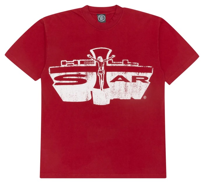 HELLSTAR Red Emblem tee, Red
